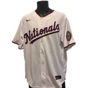 Zimmermen Nike Nationals Cream Jersey with Red and Blue Trim